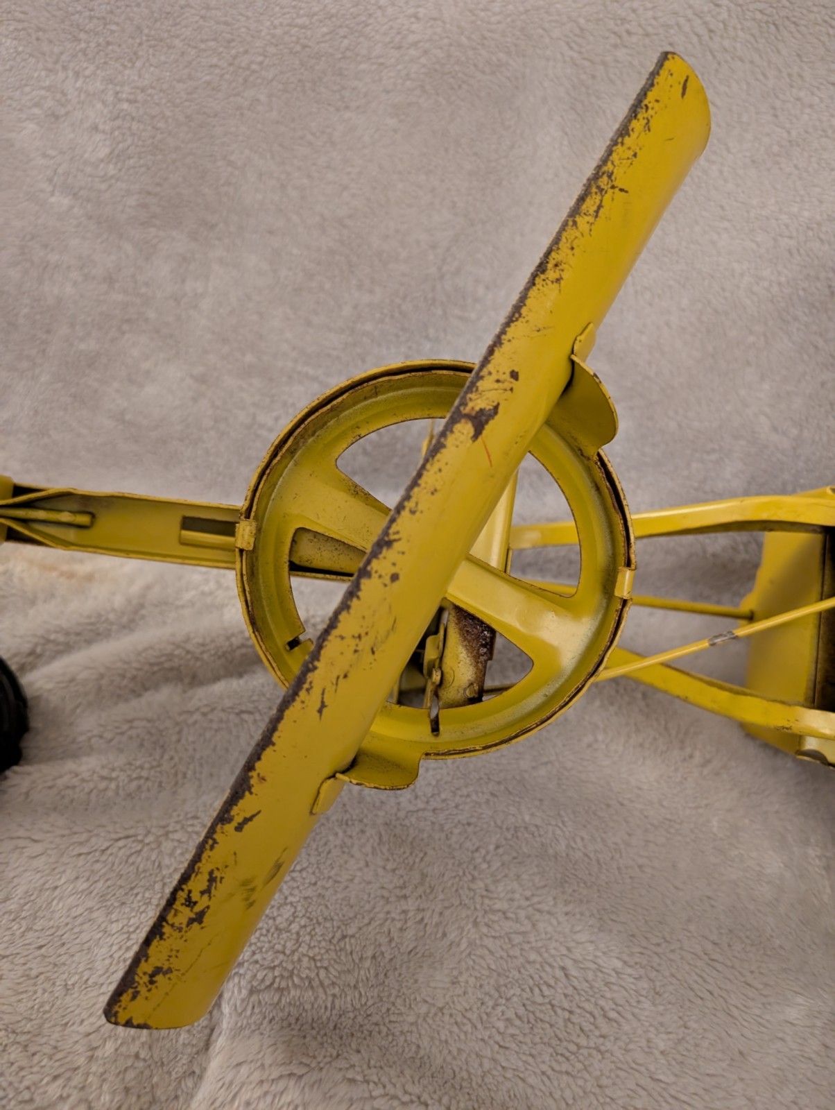 Doepke Adams Road Grader Diesel Pressed Steel Yellow/Black Vintage