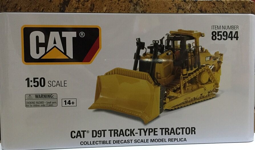 DM CAT D9T Carter Bulldozer Alloy Engineering Truck Forklift Model Toy 1:50 5944