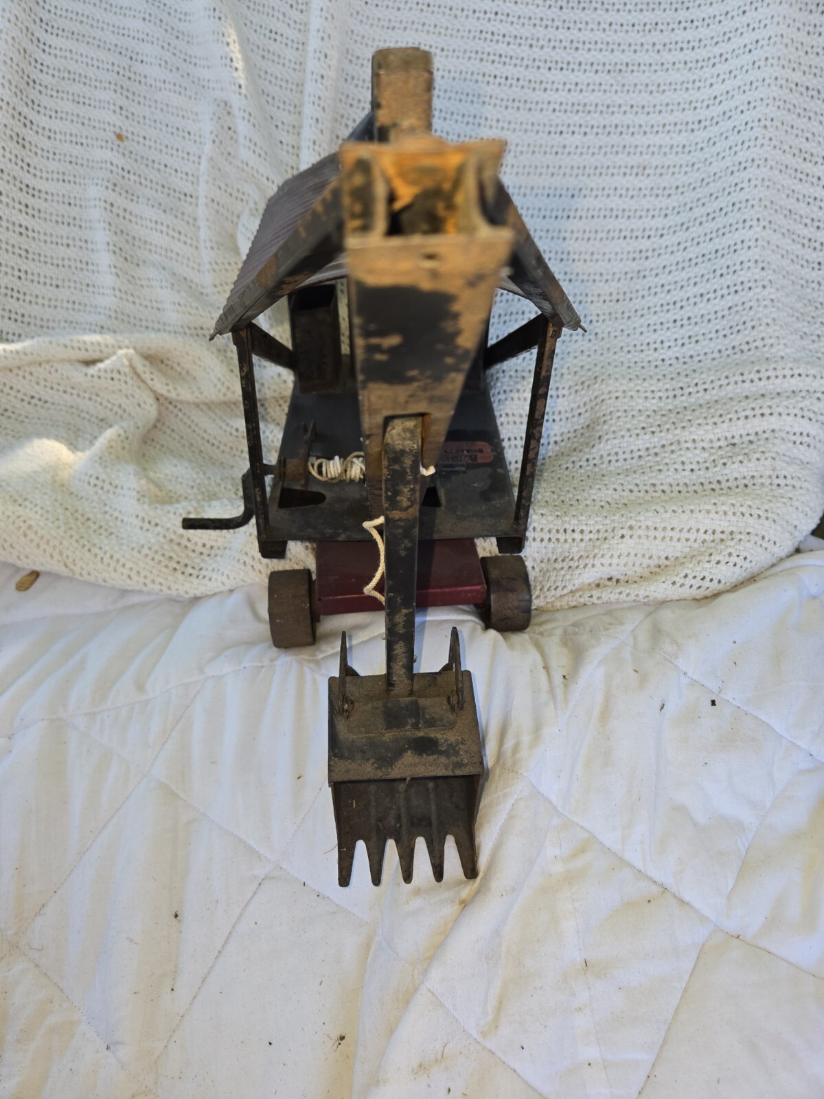 Antique Buddy L Steam Shovel Pressed Steel 1920’s Vintage Construction Toy Rare