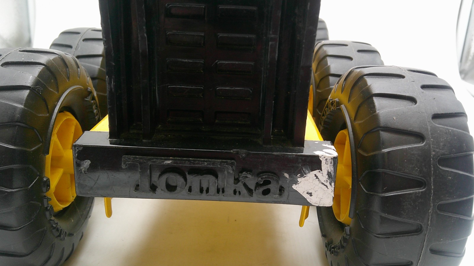 Vintage 1970s Metal Yellow 17″ Tonka Grader Used Condition