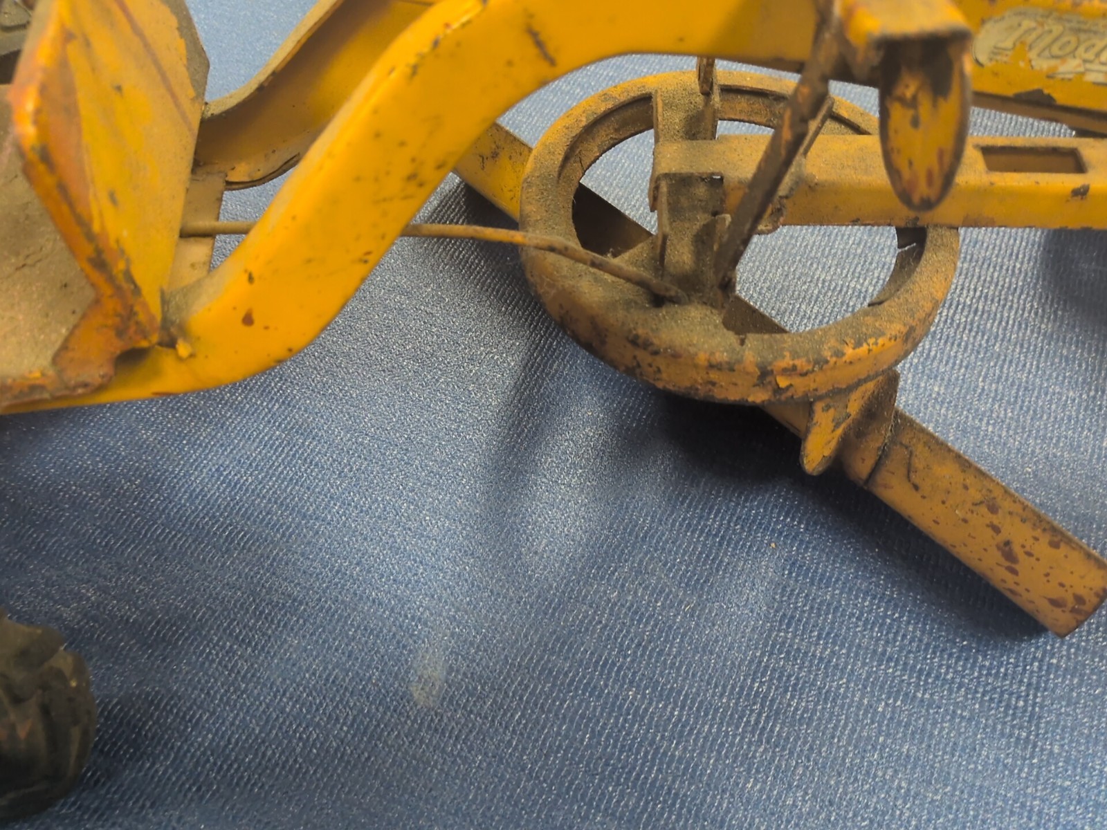 Doepke Model Toys Adams Road Grader Diesel Motor Steel 1950’s Vintage Fair Cond.