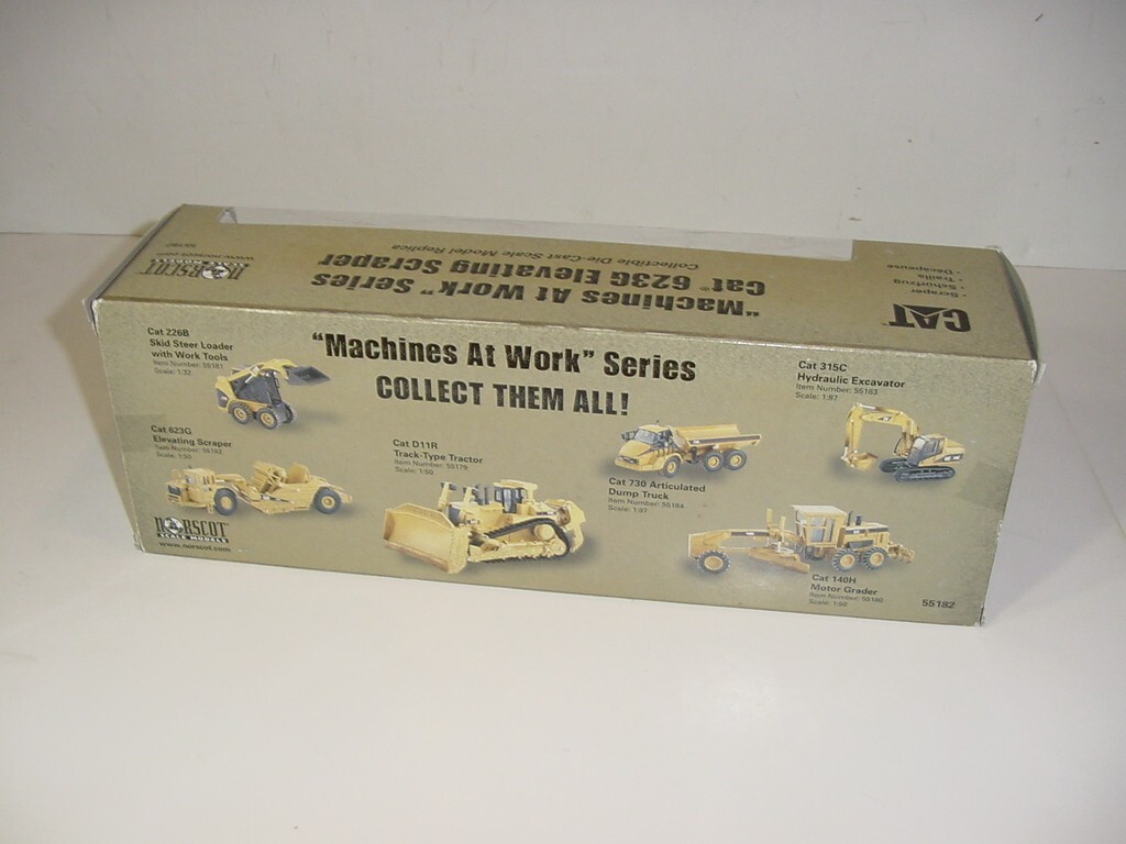 1/50 CAT 623G Elevating Scraper “Machines At Work” by Norscot NIB!