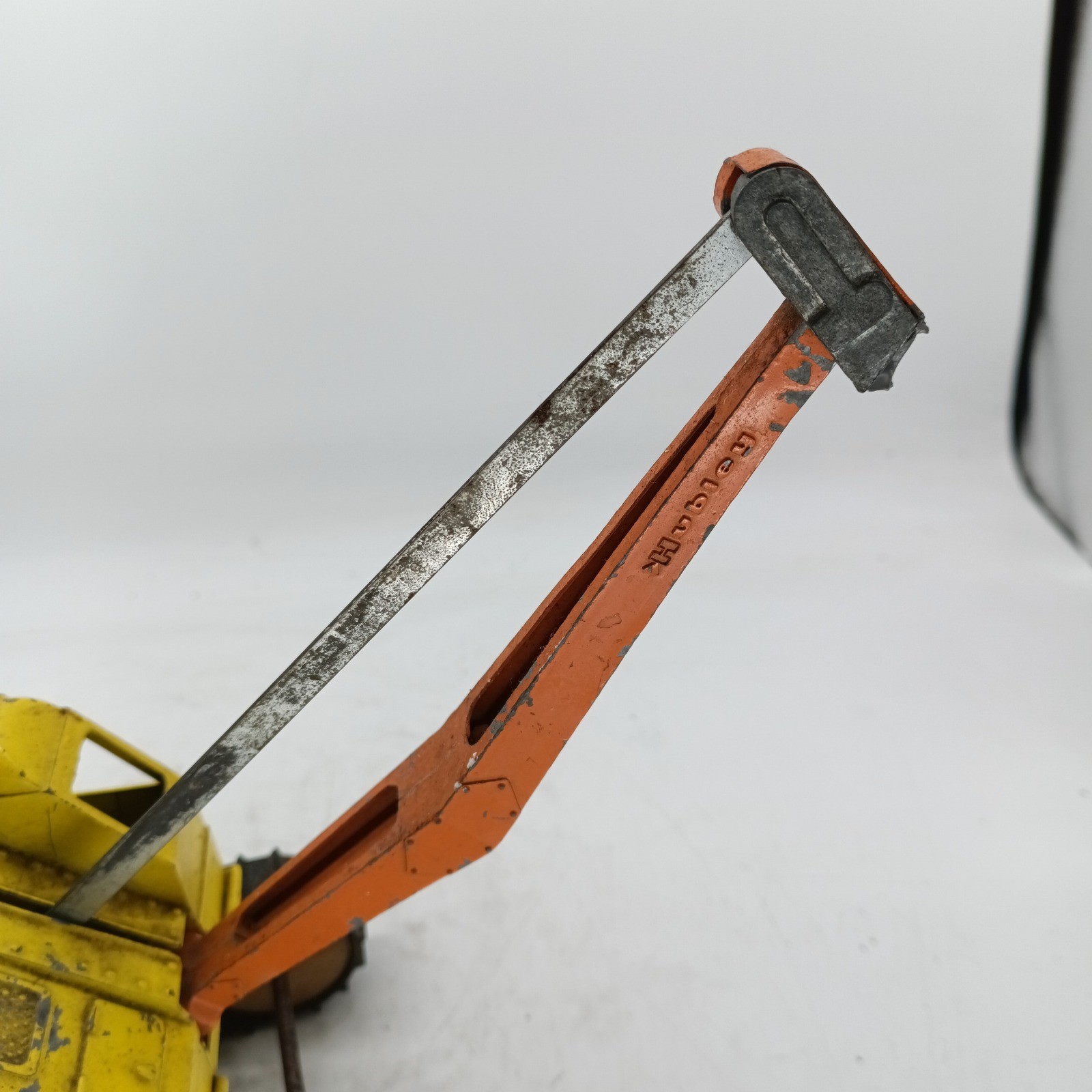 Vintage Hubley Crawler Excavator Diecast Toy Yellow Construction Vehicle Parts