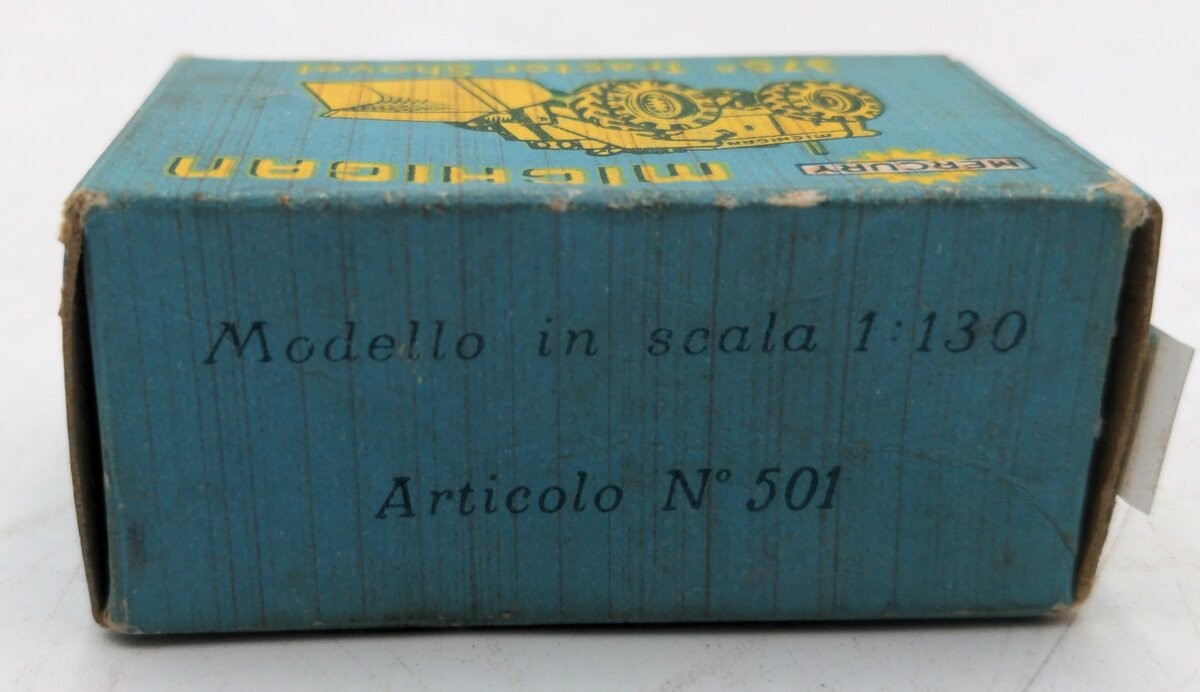 Mercury 501 1:130 Scale Diecast Michigan 375A Tractor Shovel EX/Box