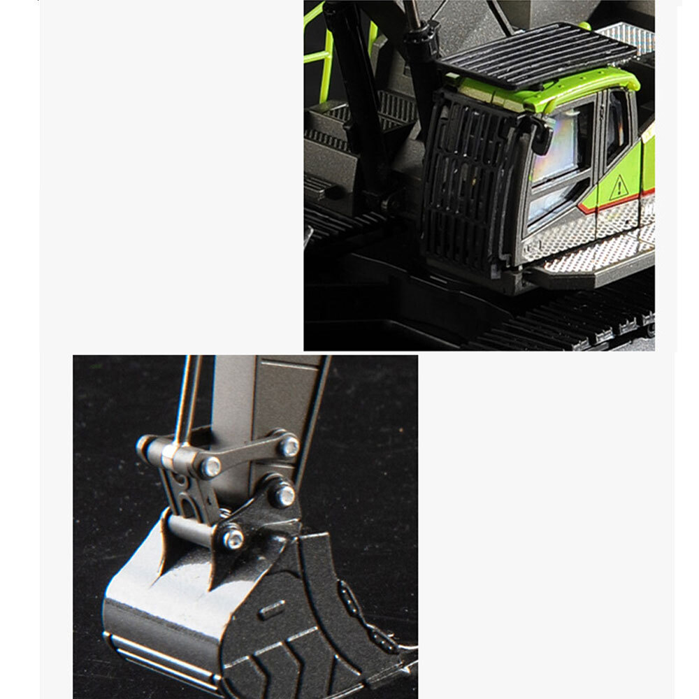 Excavator Toy Model Construction Vehicle Diecast Toy Excavator Collection Green