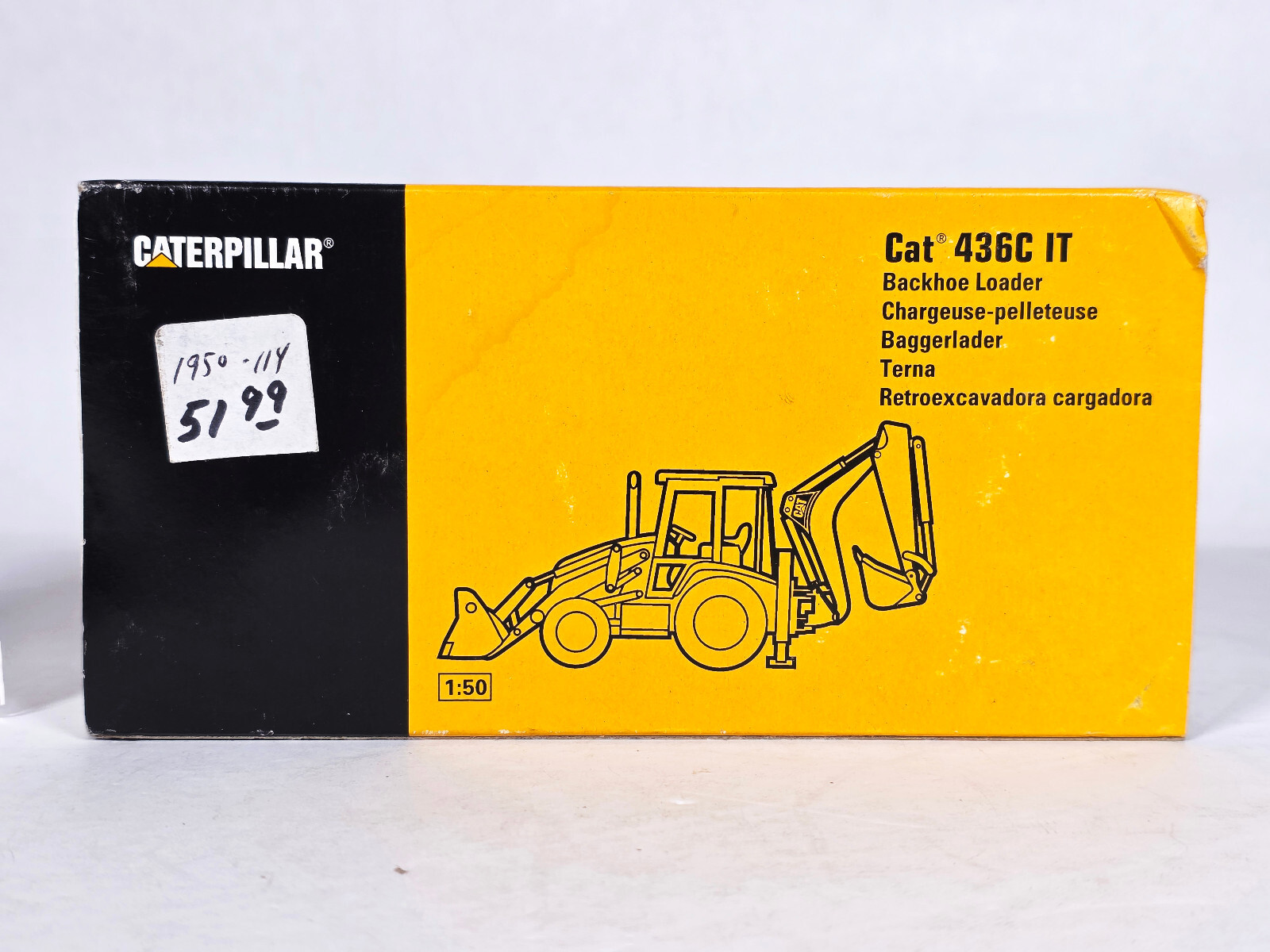 NZG No. 429/1 No. 430 • Caterpillar • CAT 436C IT Backhoe Loader • 1:50 Scale