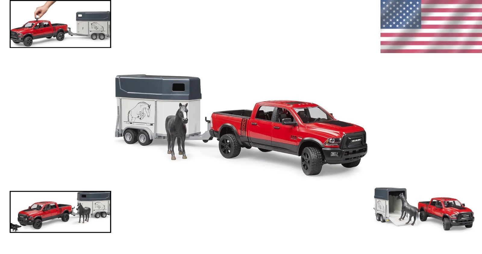 1:16 Scale Ram 2500 with Horse Trailer