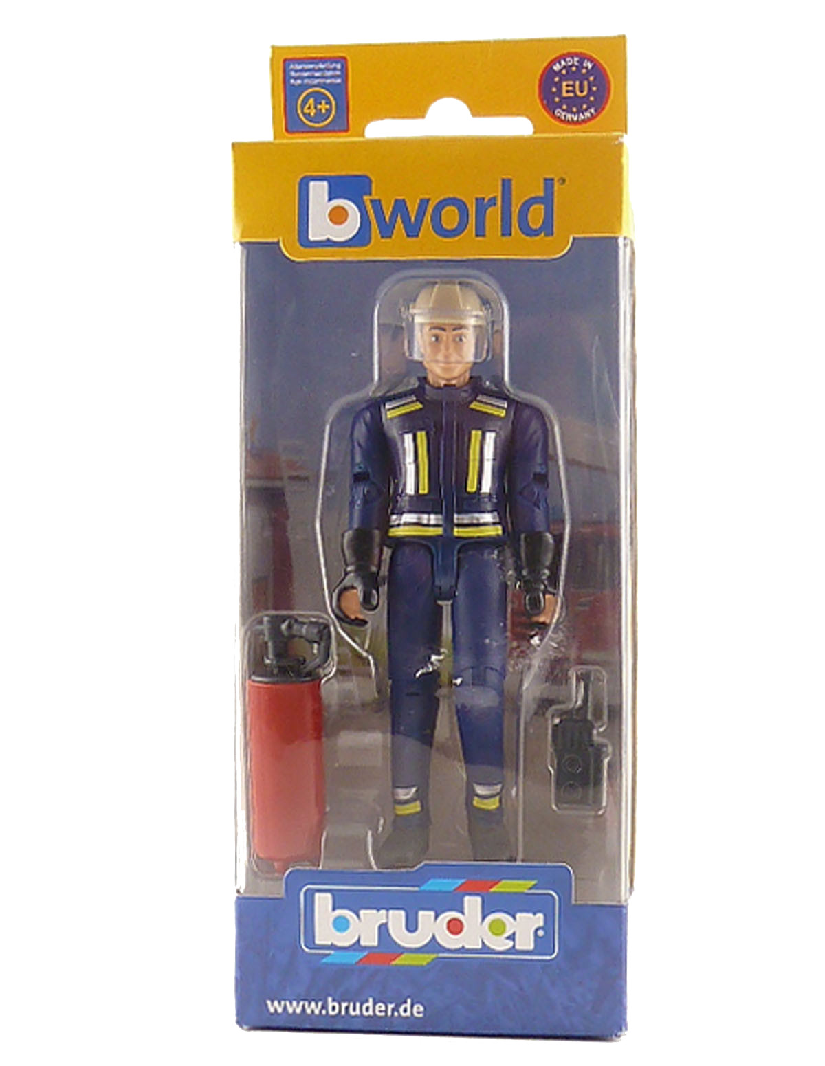 Bruder #60100 Fireman with Accessories -New-Factory Sealed!