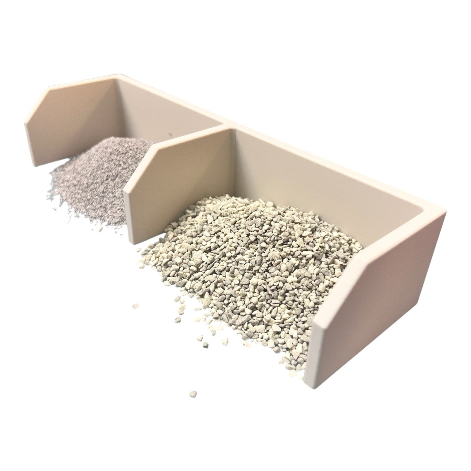 Custom Set 1:50 Scale Grizzly Scalping Screen with Loose Material Concrete Bin