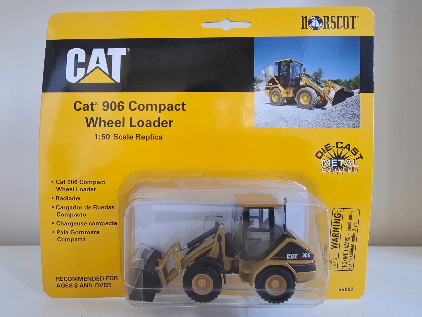 NORSCOT Caterpillar 906, D25D, Challenger 45, Set of 3 Diecast Models, NIB.