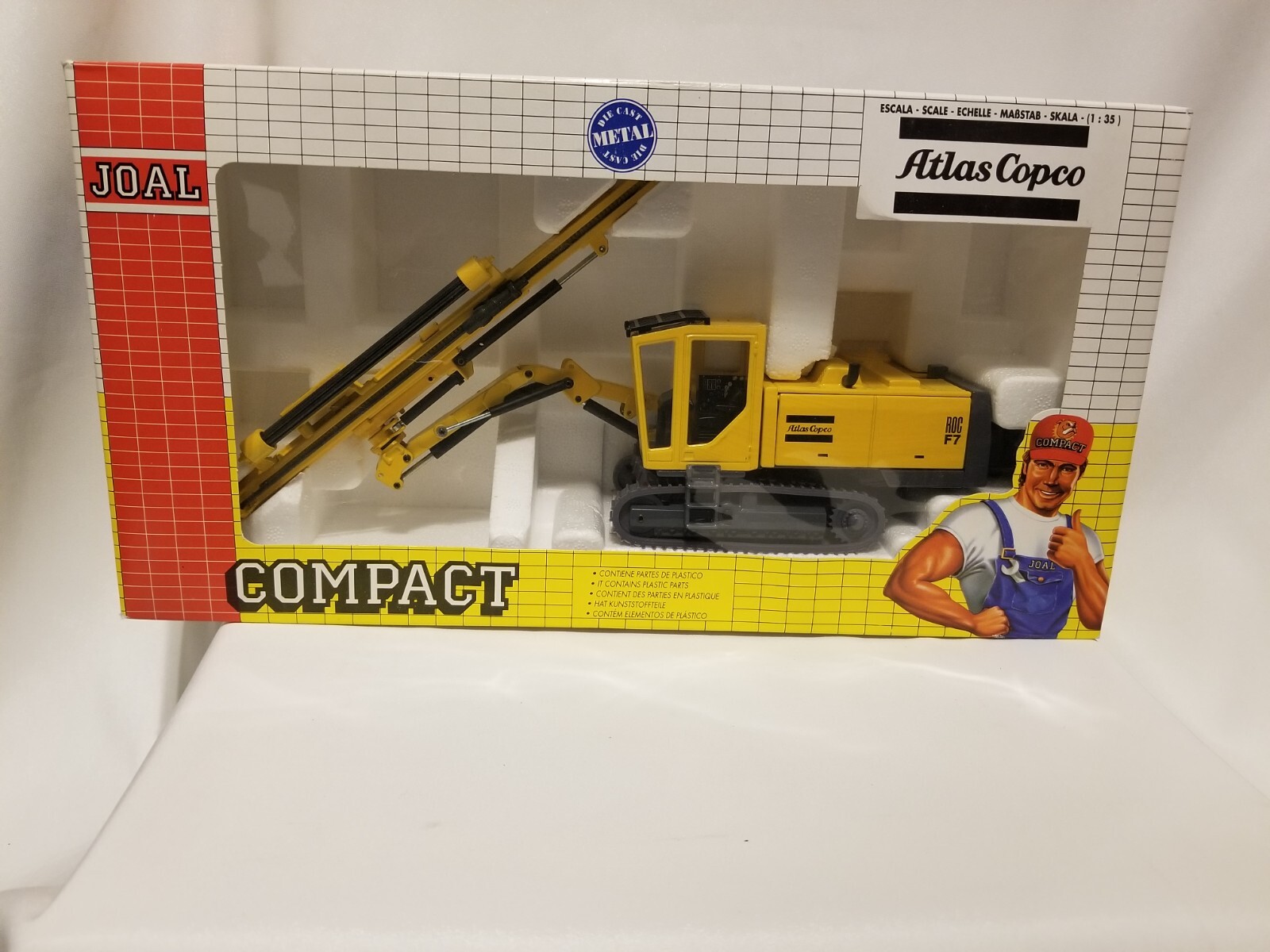 RARE NEW Atlas Copco ROC F7 Diecast Drilling Rig Joal Compact 1/35