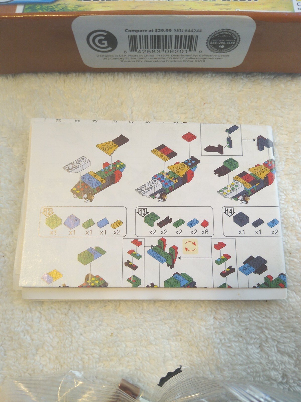 Cool Builders Dinosaur Building Set 3 in 1, Dino, Robot, Jet New Unopened
