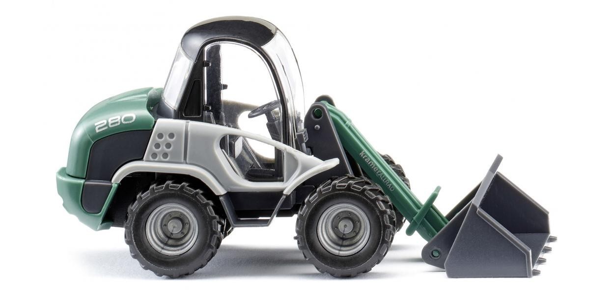 WIKING 065305 HO Scale Kramer Bulldozer With Dark Green Shovel