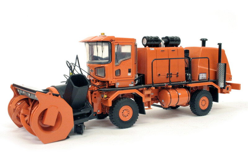 Oshkosh Truck w/ Snow Blower & Snow Plow – Orange TWH 1:50 Scale #072-01056 New
