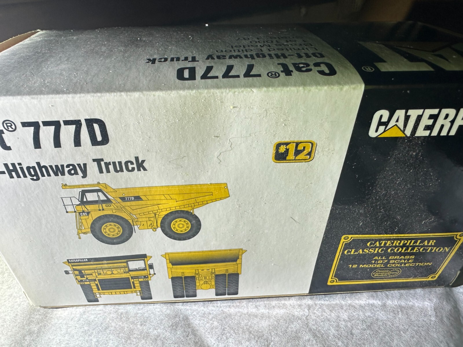 Classic Construction Models CCM Caterpillar 789D Dump Truck Brass Cat 1/87