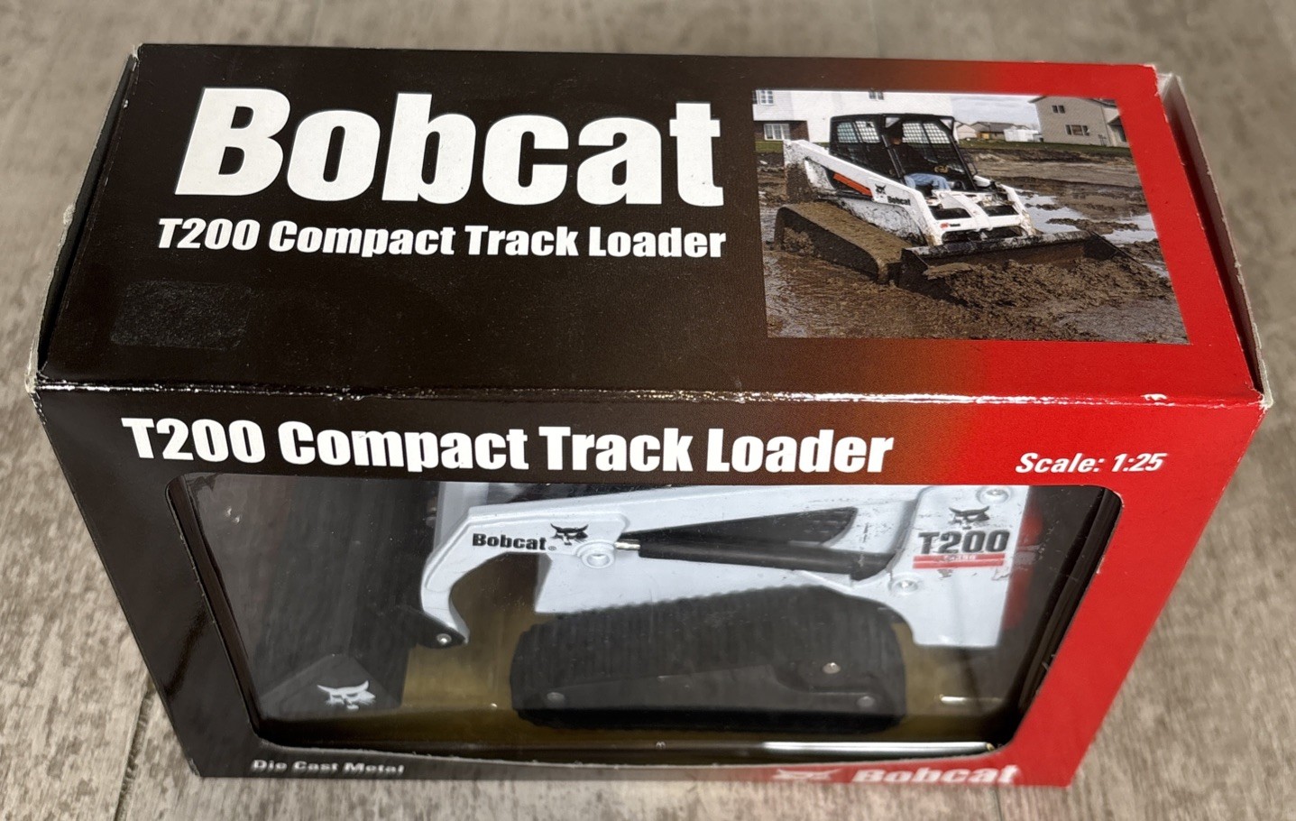 1/25 Wan Ho Bobcat T200 Compact Track Loader Diecast Model w/ Box #6901257