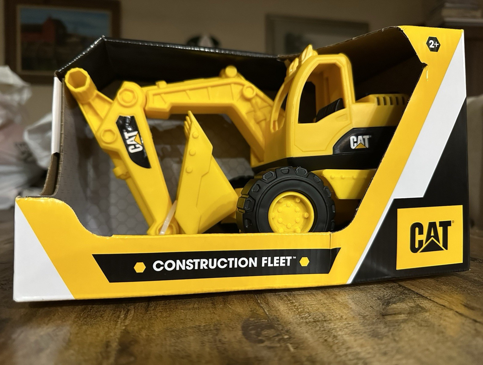 Funrise CAT Construction Fleet Plastic Excavator Toy Vehicle Yellow/Black