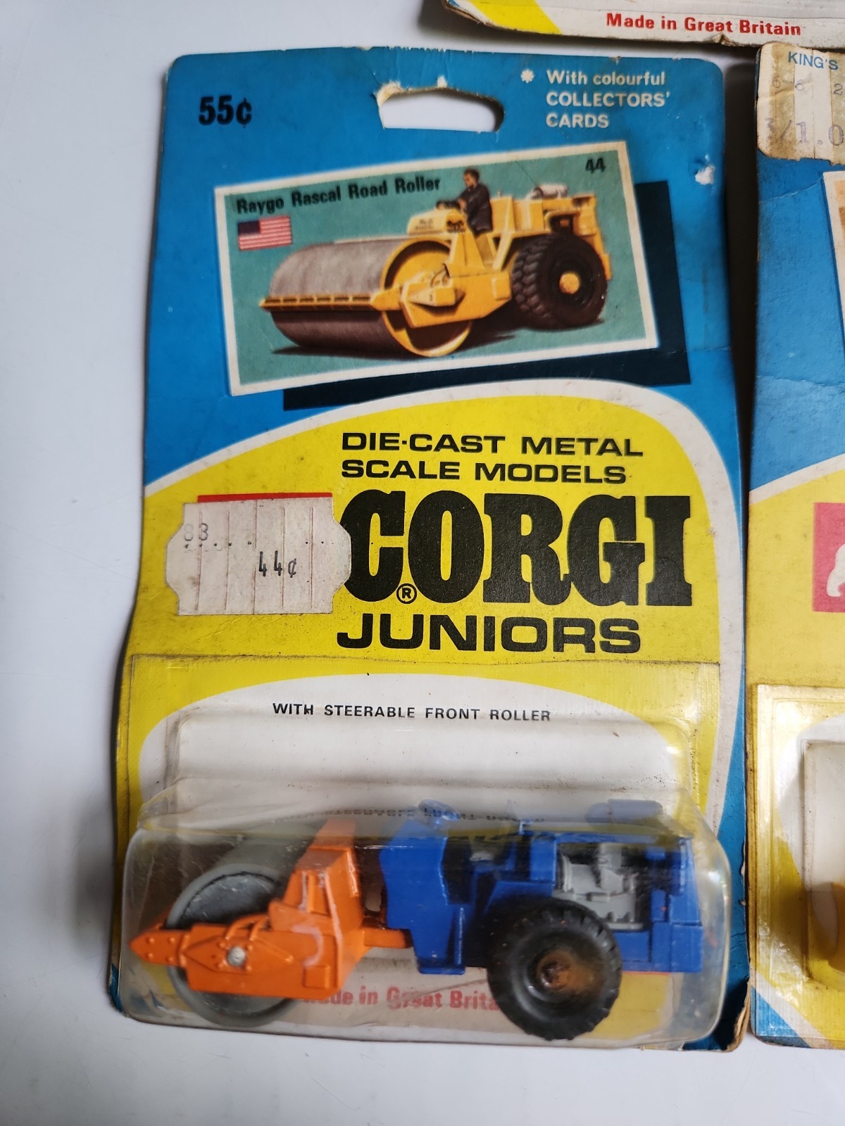 Vintage Diecast Corgi Juniors #42 #43 #44 Lot of 3 in Packs Great Britain