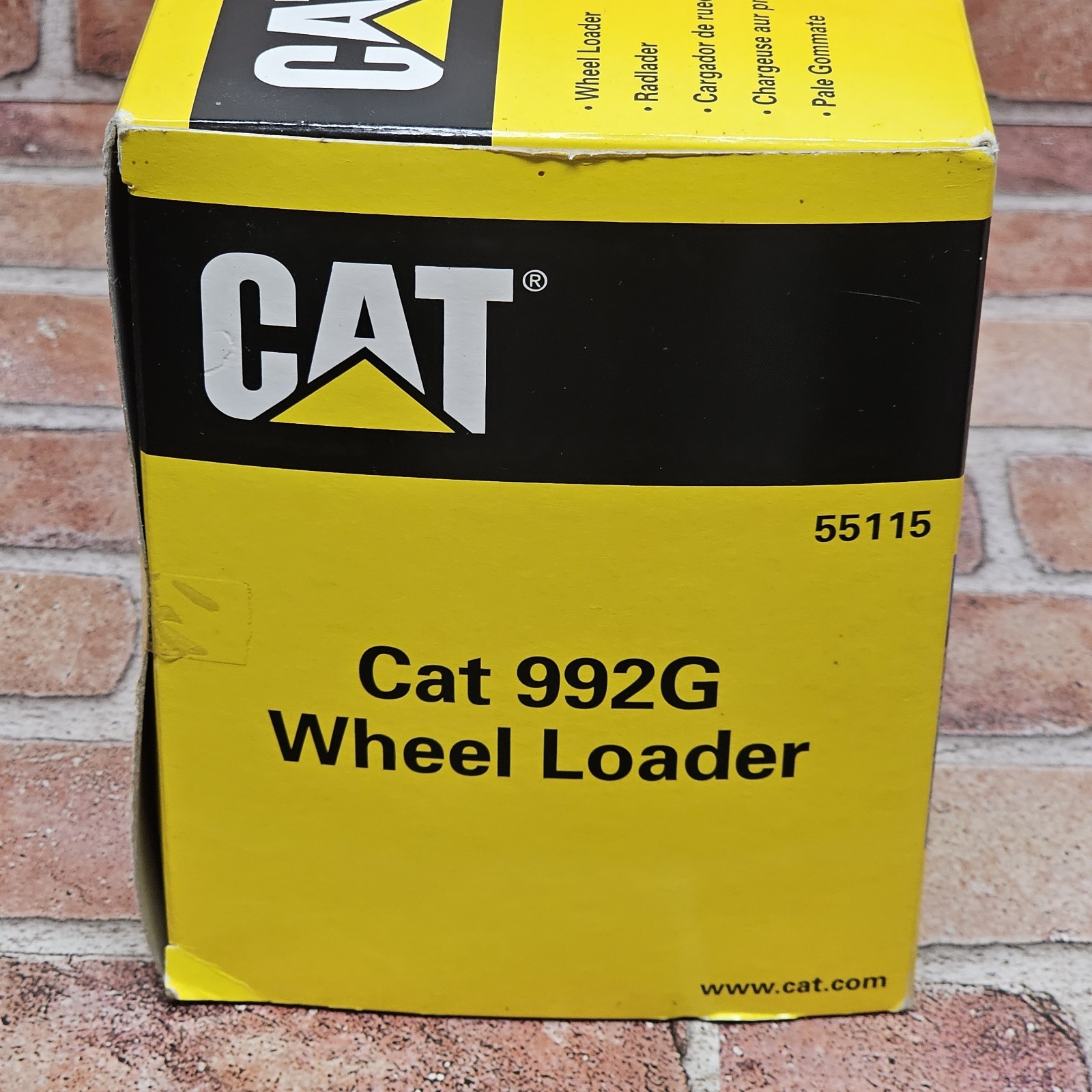 Norscot CAT 992G Wheel Loader Diecast Metal 1:50 Yellow/Black MPN 55115