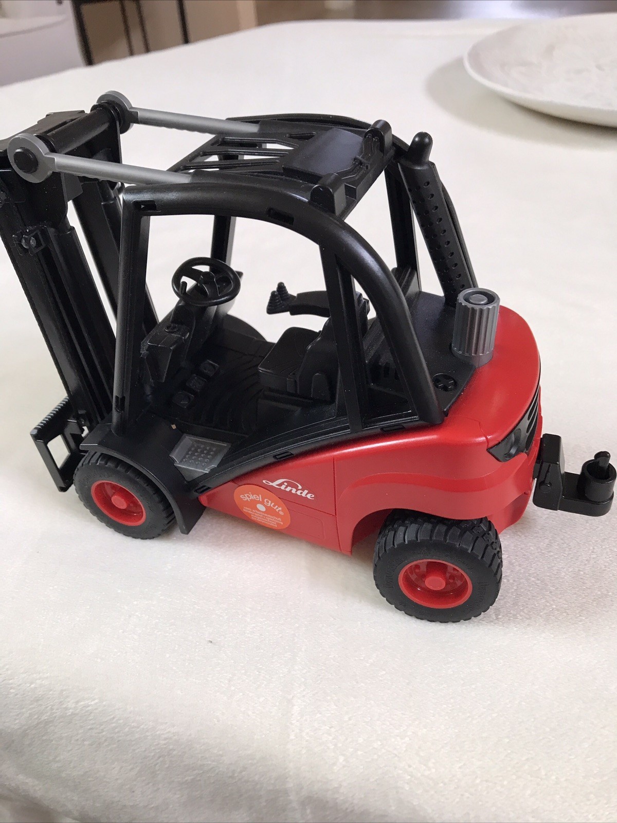 Linde Forklift Construction Toy Bruder 1287/01 2004 1:16 H30 Germany Miss Forks
