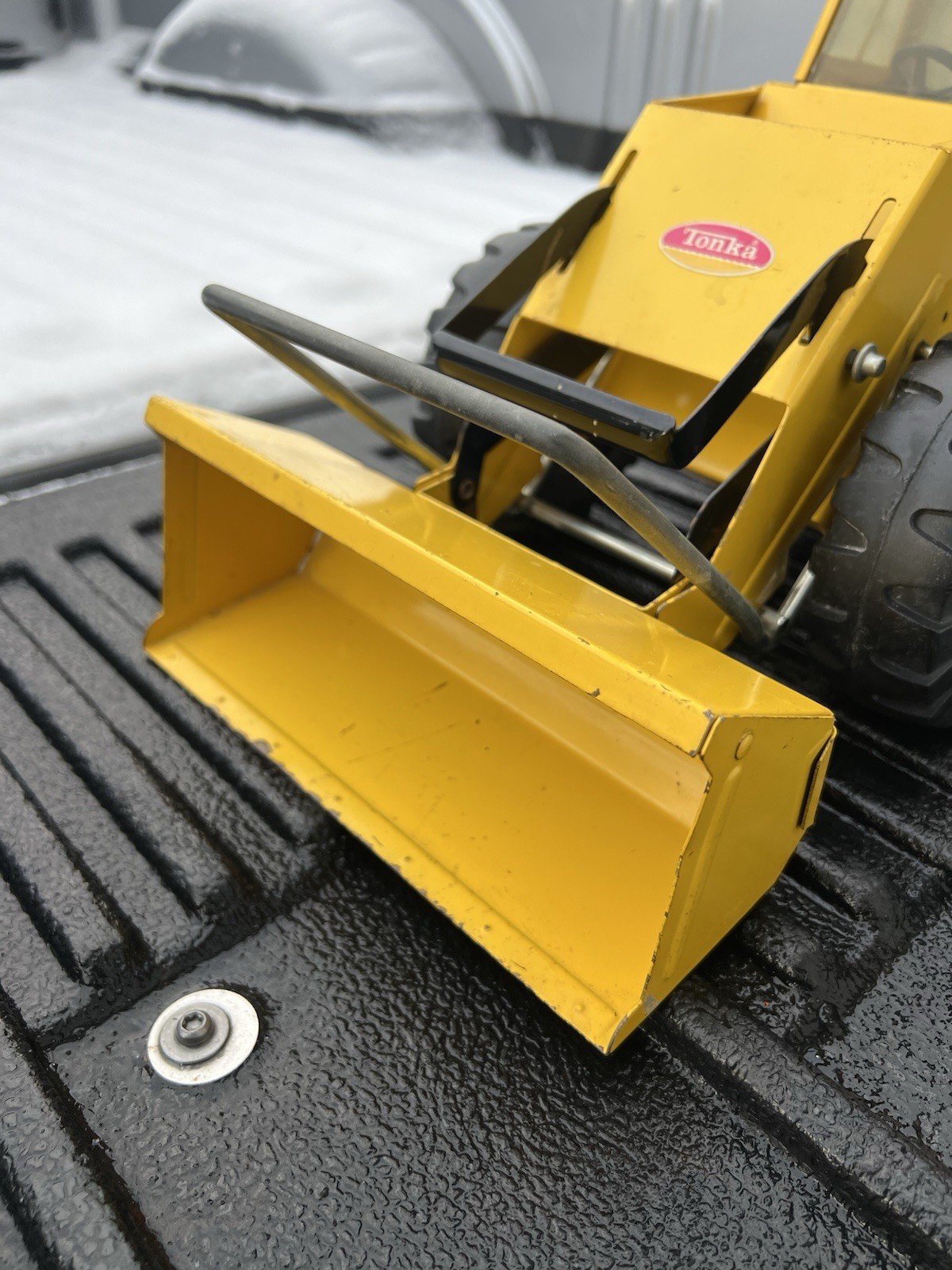Vintage 1974/75 Metal Mighty Tonka Front End Loader #3920 – 20” x 9.5” x 9”