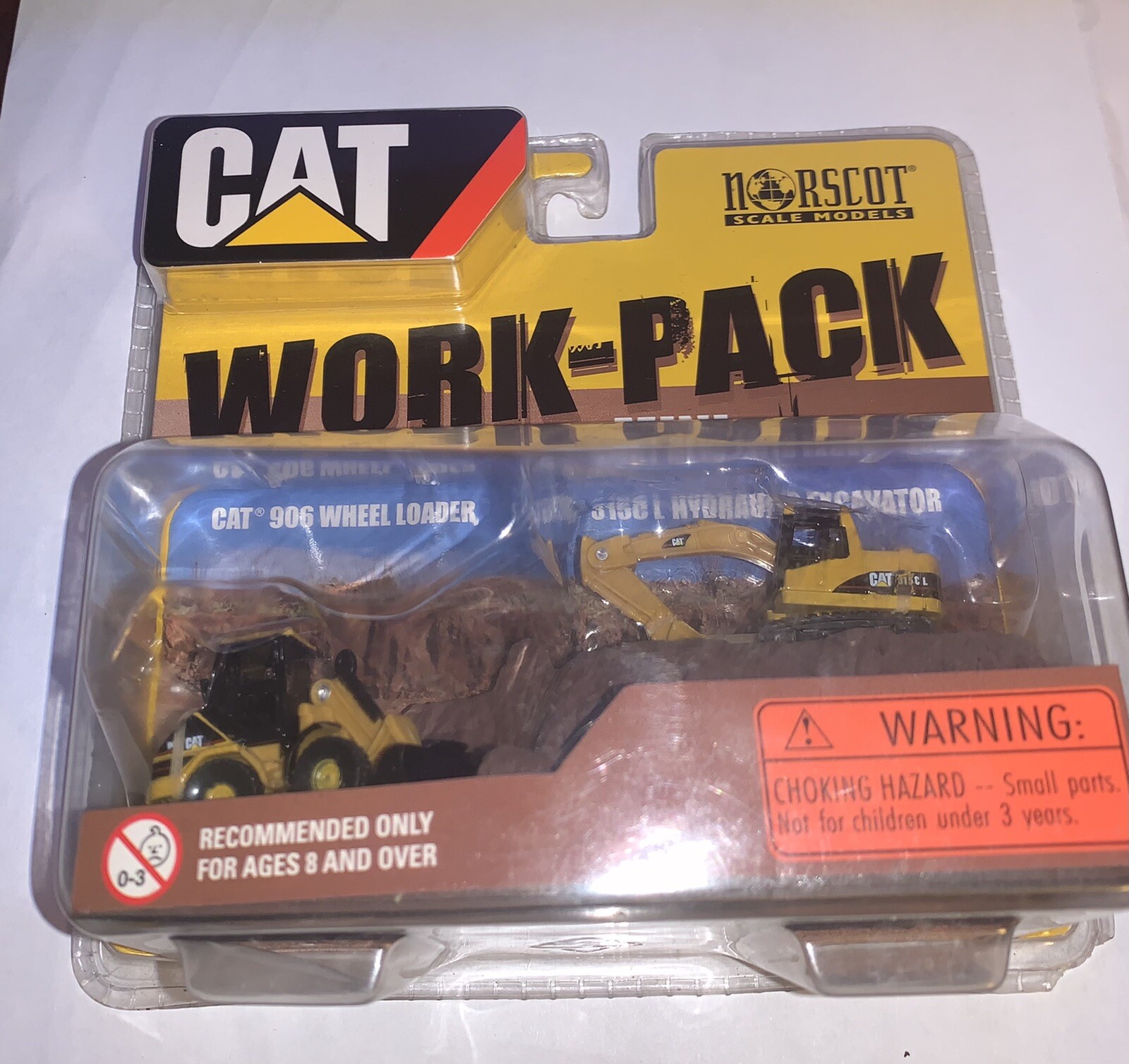 CAT WORK-PACK MINI DIE-CAST NORSCOT MODELS 906 WHEEL LOADER 315C L EXCAVATOR NEW