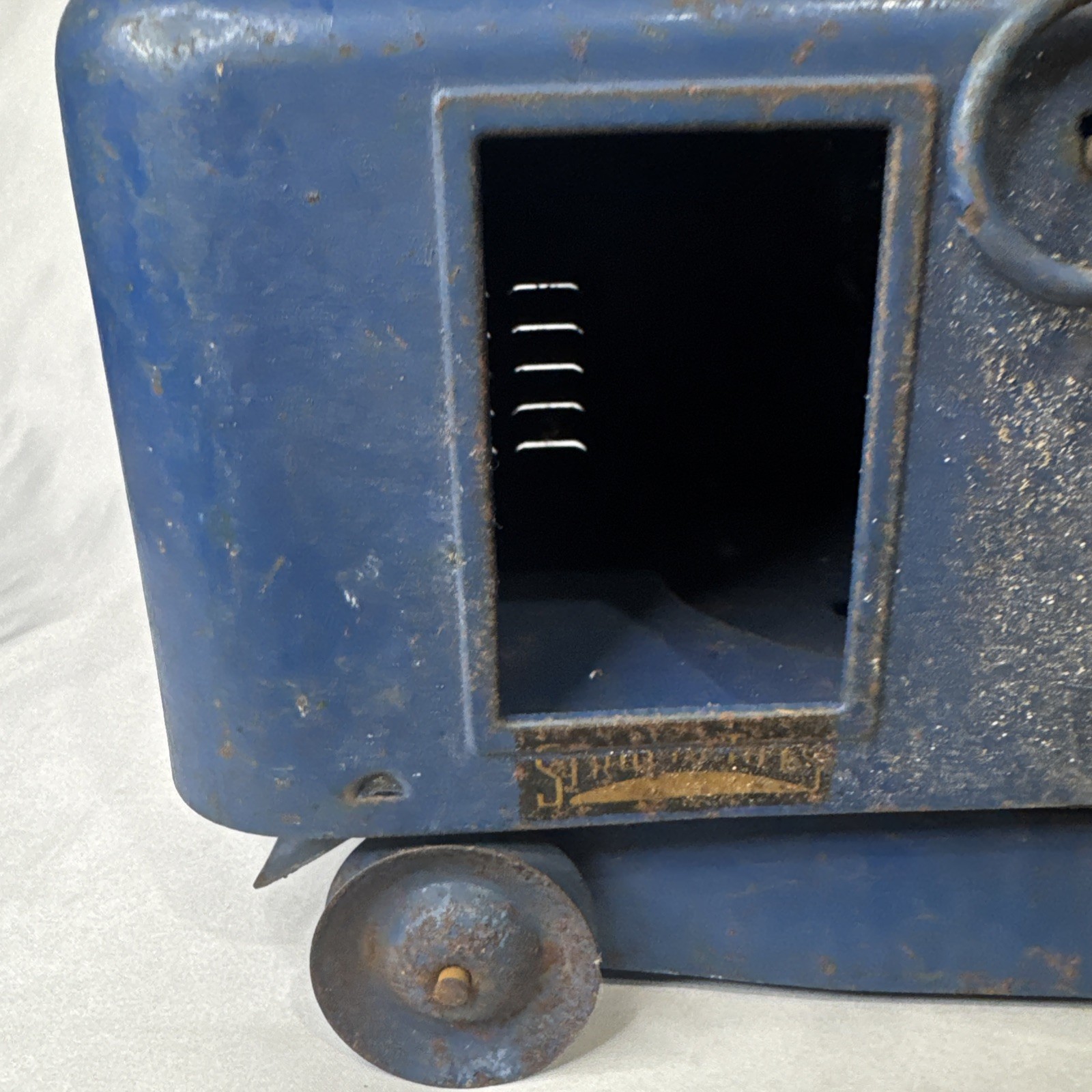 Vintage STRUCTO TOYS Steam Shovel Construction Equipment Pressed Steel Excavator