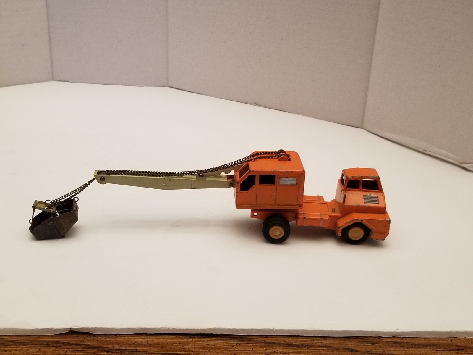 Vintage Gama West Germany Orange Clam Bucket Crane Truck C