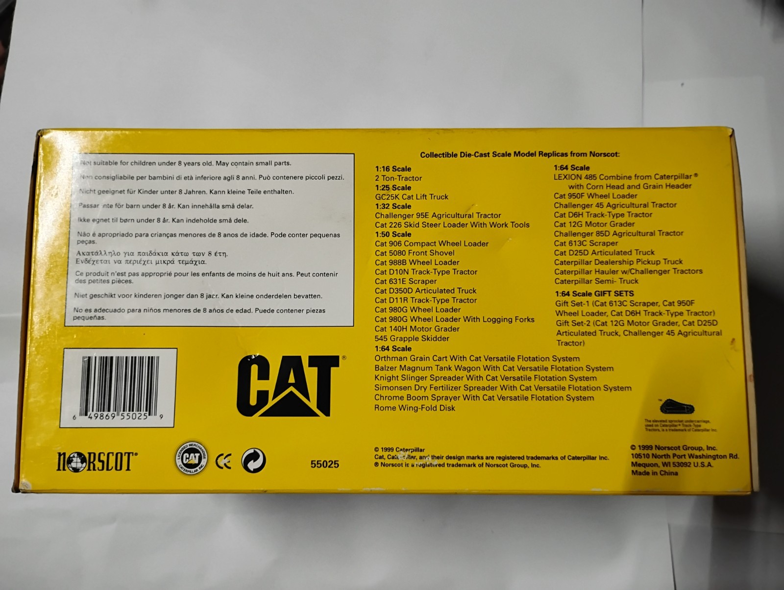 1999 Norscot Cat D11R Track Type Diecast Tractor Dozer 1/50 New