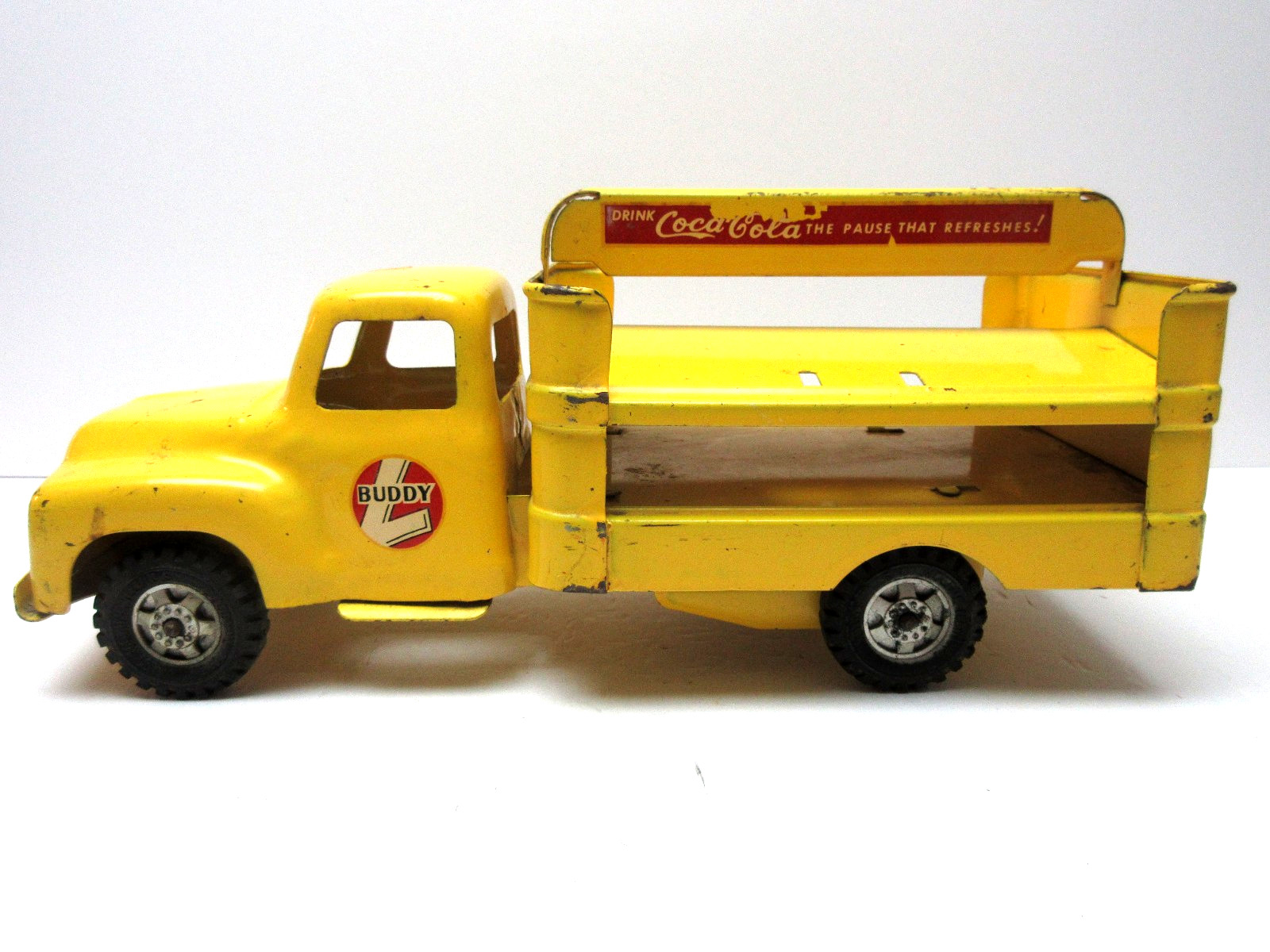 BUDDY L COCA COLA DELIVERY TRUCK – PRESSED STEEL – TONKA MARX NYLINT STRUCTO