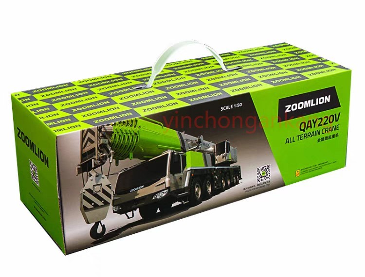 Zoomlion QAY220 ton Milan World Expo crane Green DieCast Model 1/50