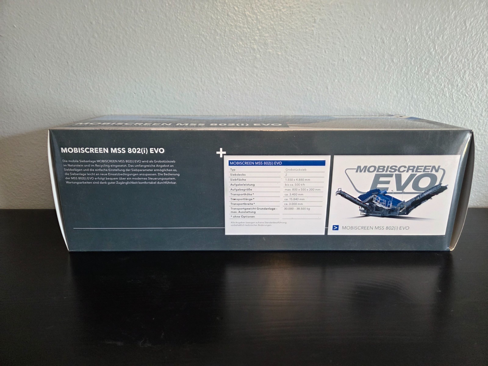 Kleemann MSS 802 Mobile screening Plant NZG 1:50 Scale Model
