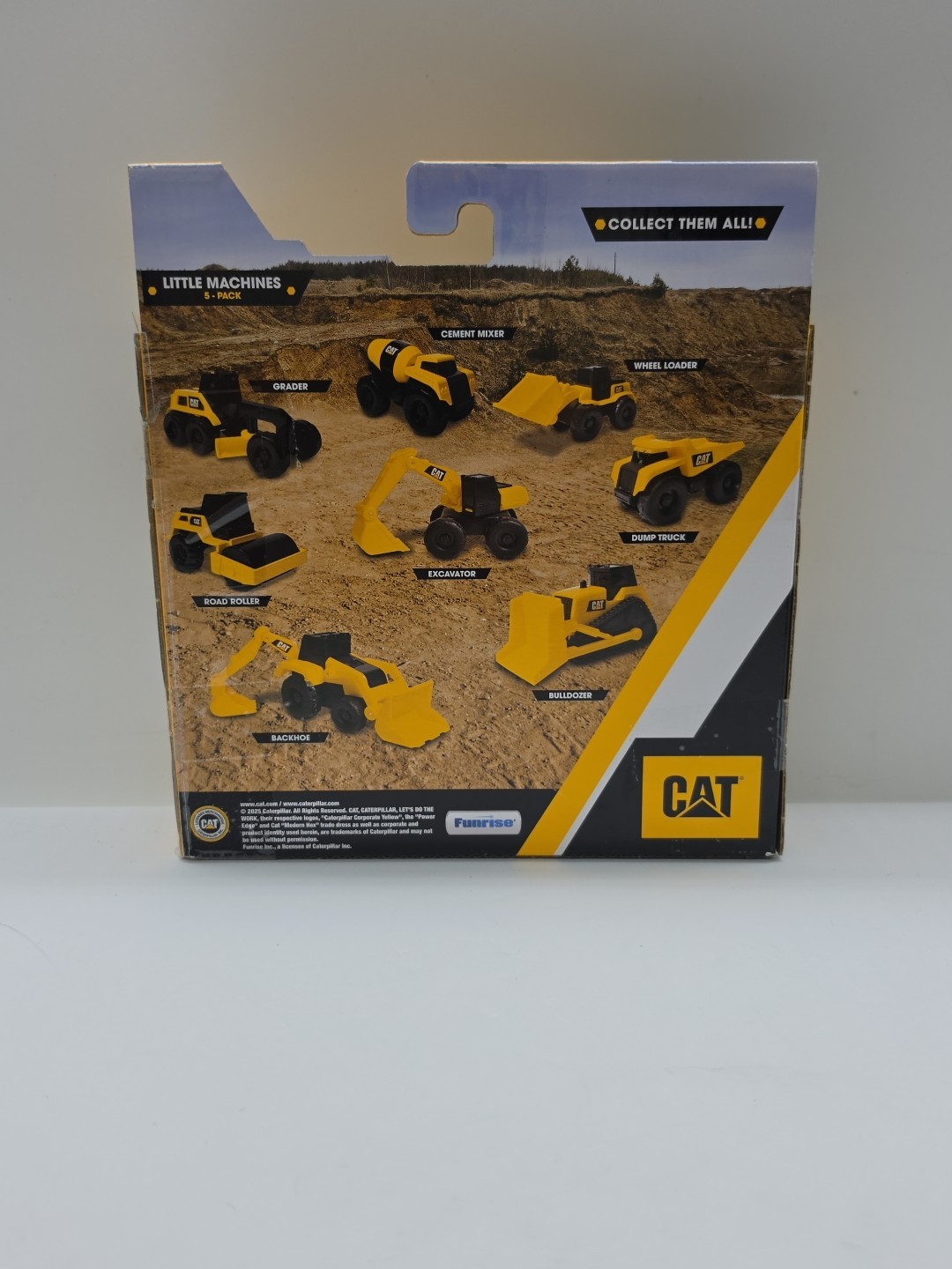 CAT Construction Toys Little Machines Truck Toy Set 5 Piece set