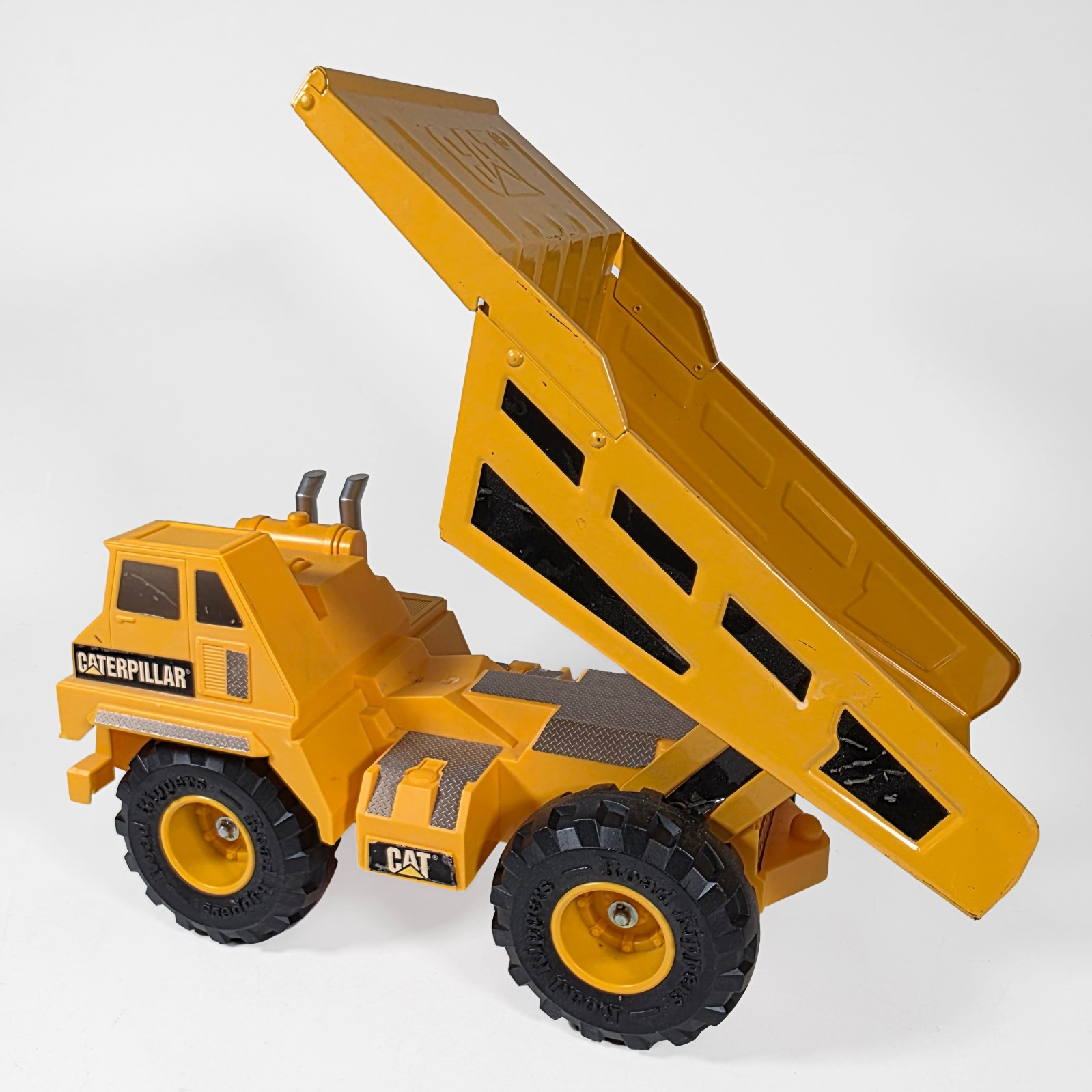 Toy State CAT • Road Rippers 16″ Dump Haul Truck & Trailer • Die-Cast & Plastic