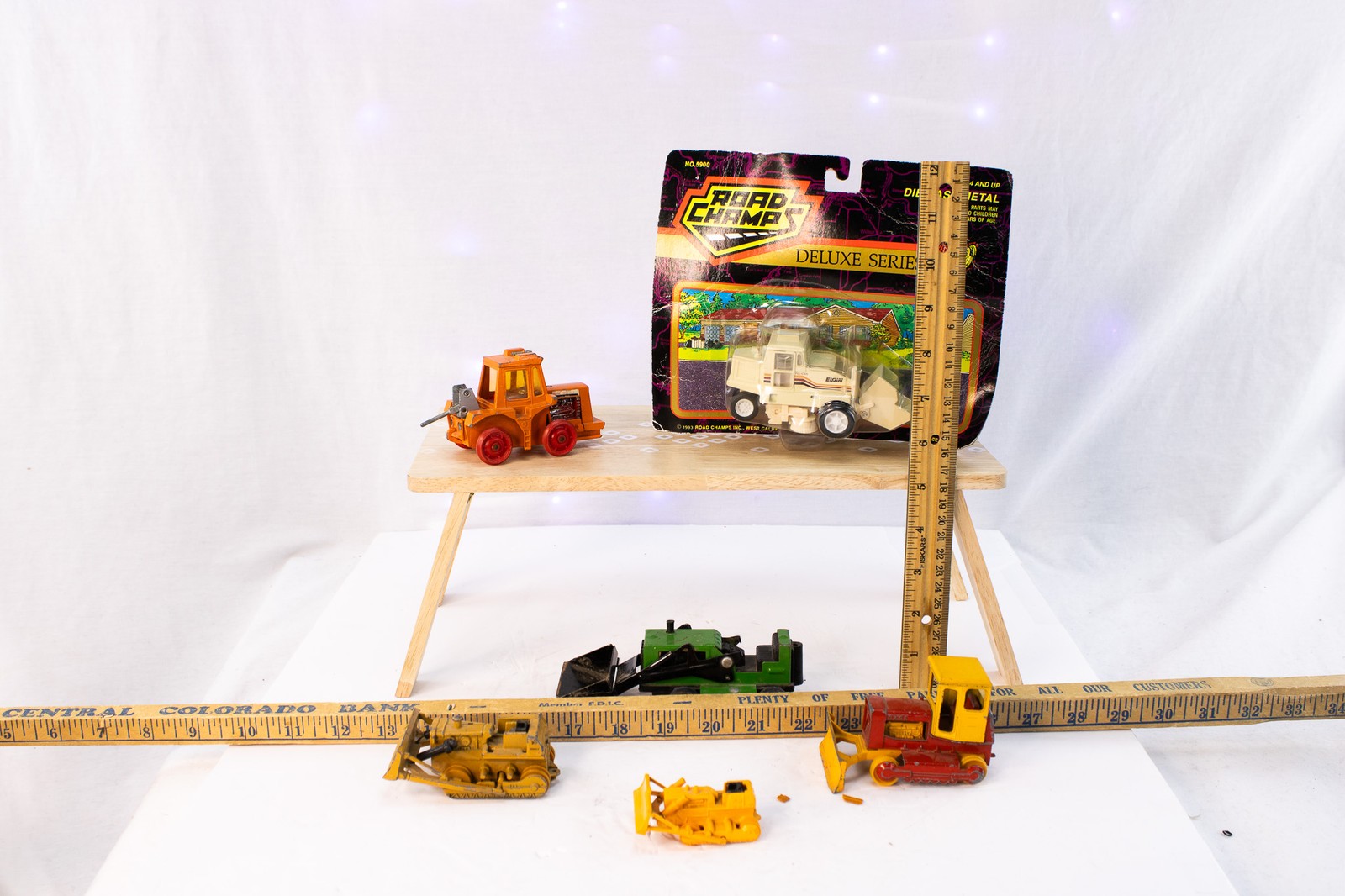 Vintage Construction Toy Lot | Bulldozers & Crawlers | Mixed Die-Cast Vehicles