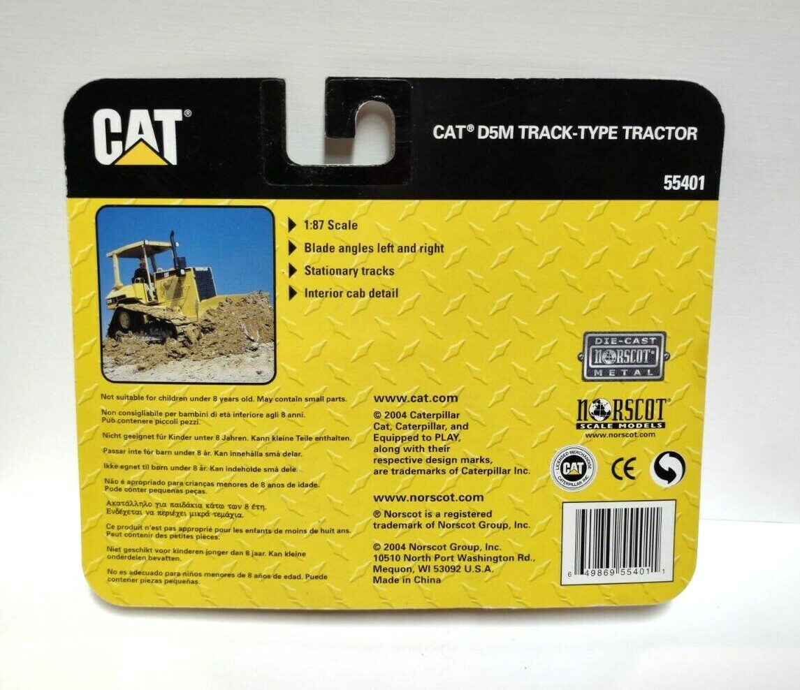 Norscot 55401, Caterpillar Cat D5M Track-Type Tractor 1:87 Scale