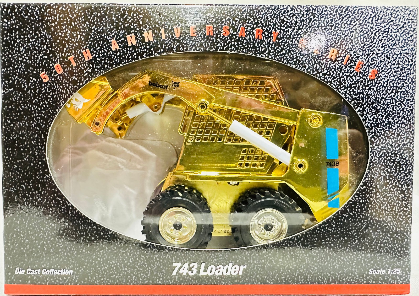 Bobcat 743 Skid Loader 50th Anniversary Gold Edition 1/25th Scale