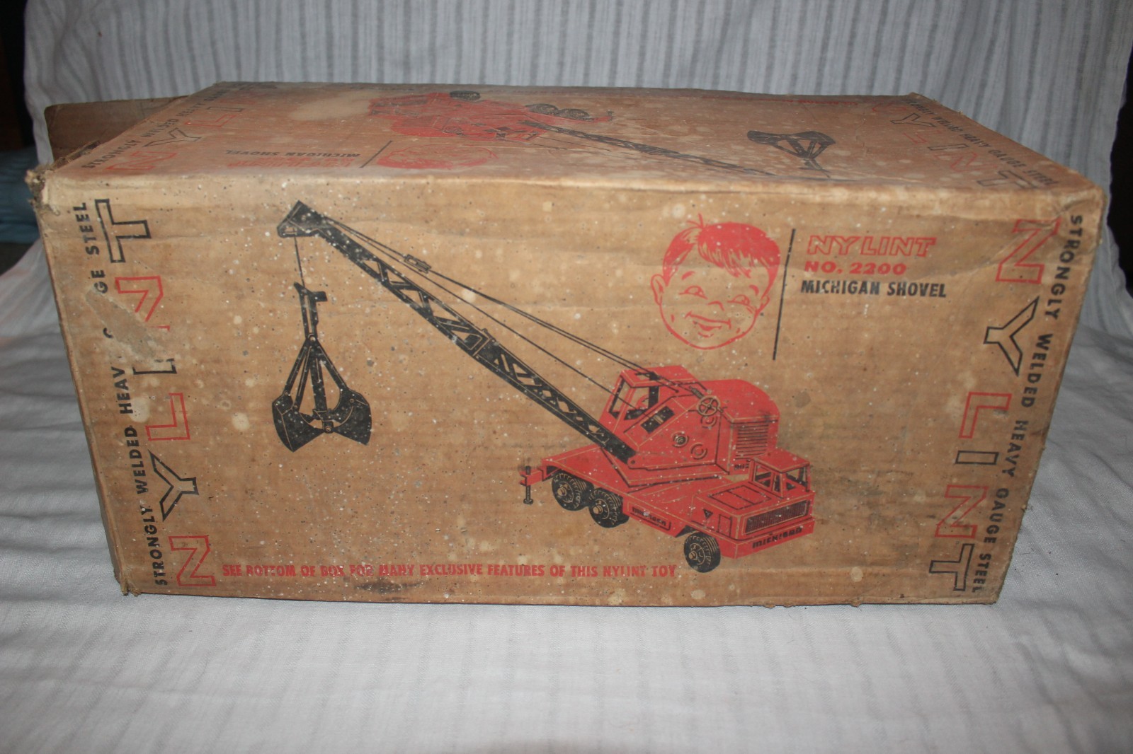 Vintage Nylint Michigan Shovel Crane No. 2200 Box – BOX ONLY