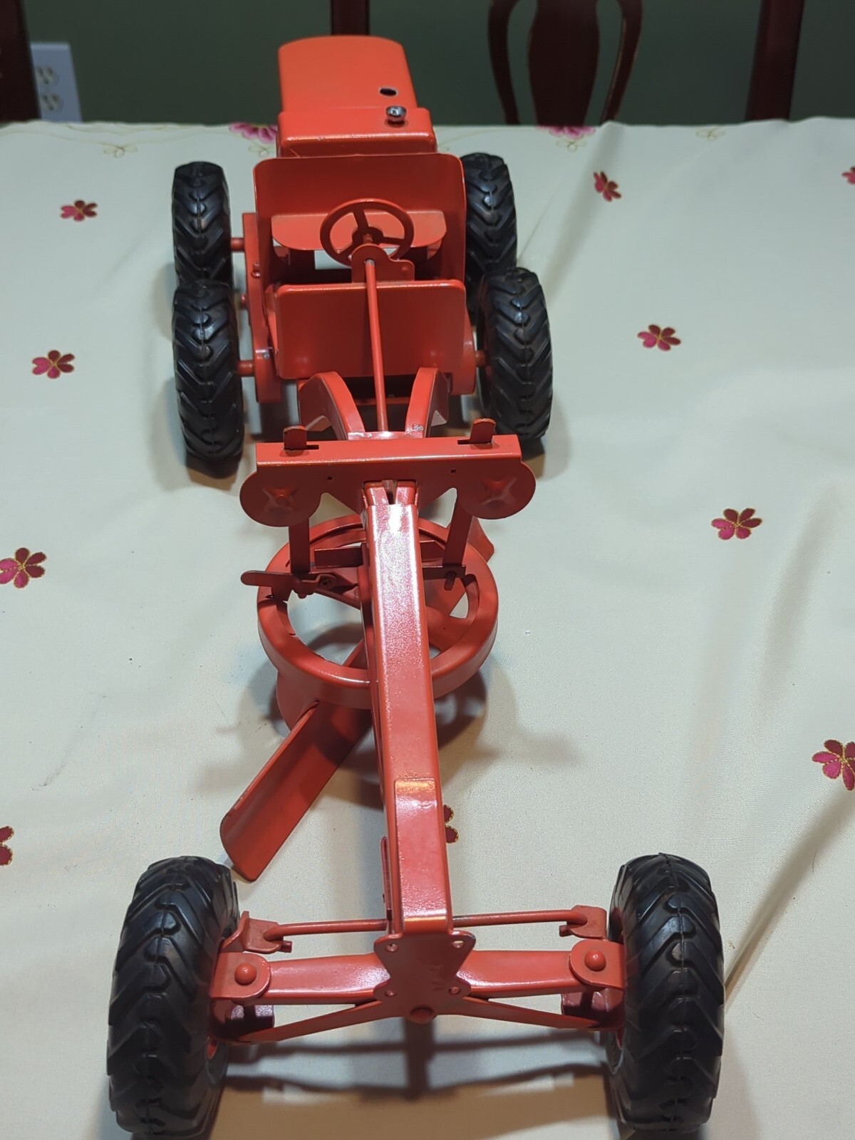 Vintage Doepke Adams Motor Road Grader Pressed Steel Model Toy Diesel 1940s