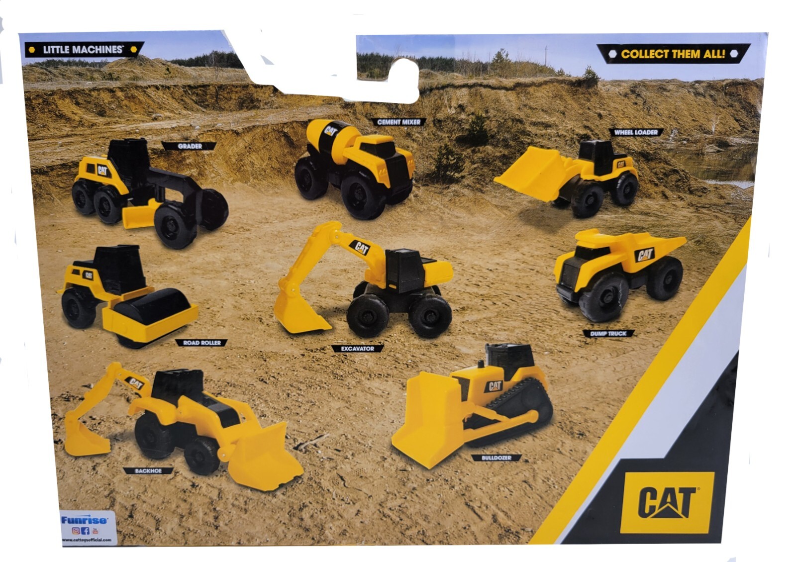 CAT Little Machines Megapack 3 inch 8-Pack Caterpillar Constuction Vehicles NEW