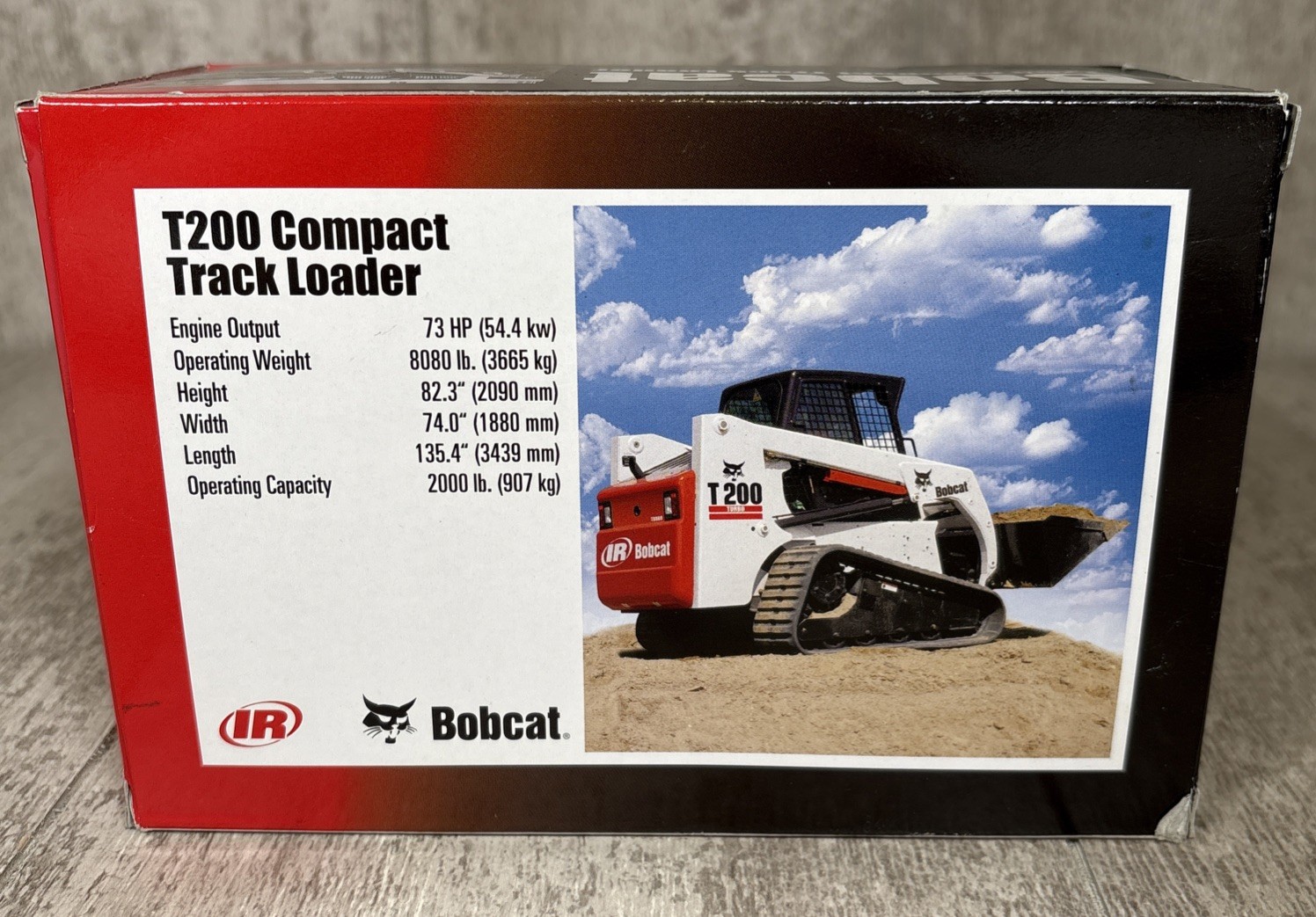 1/25 Wan Ho Bobcat T200 Compact Track Loader Diecast Model w/ Box #6901257
