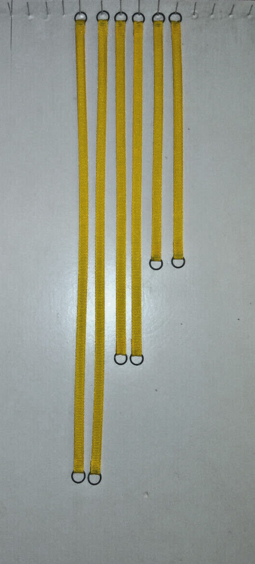 Crane Nylon Lift Straps (6) 1:50th 1:48th. Light Gold. Close Liebherr Yellow.