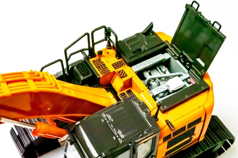 Hitachi ZX345USLC-7H Miniature Excavator 1/50 Diecast Model | Orange | Licensed