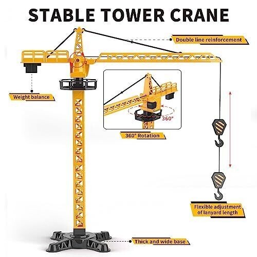 Kids Construction Toys Construction Truck Toys Set w/Crane Excavator Forklift…