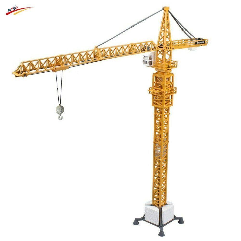 Alloy 1/50 Diecast Tower Slewing Crane Model Construction Vehicle Gift Kids Toys