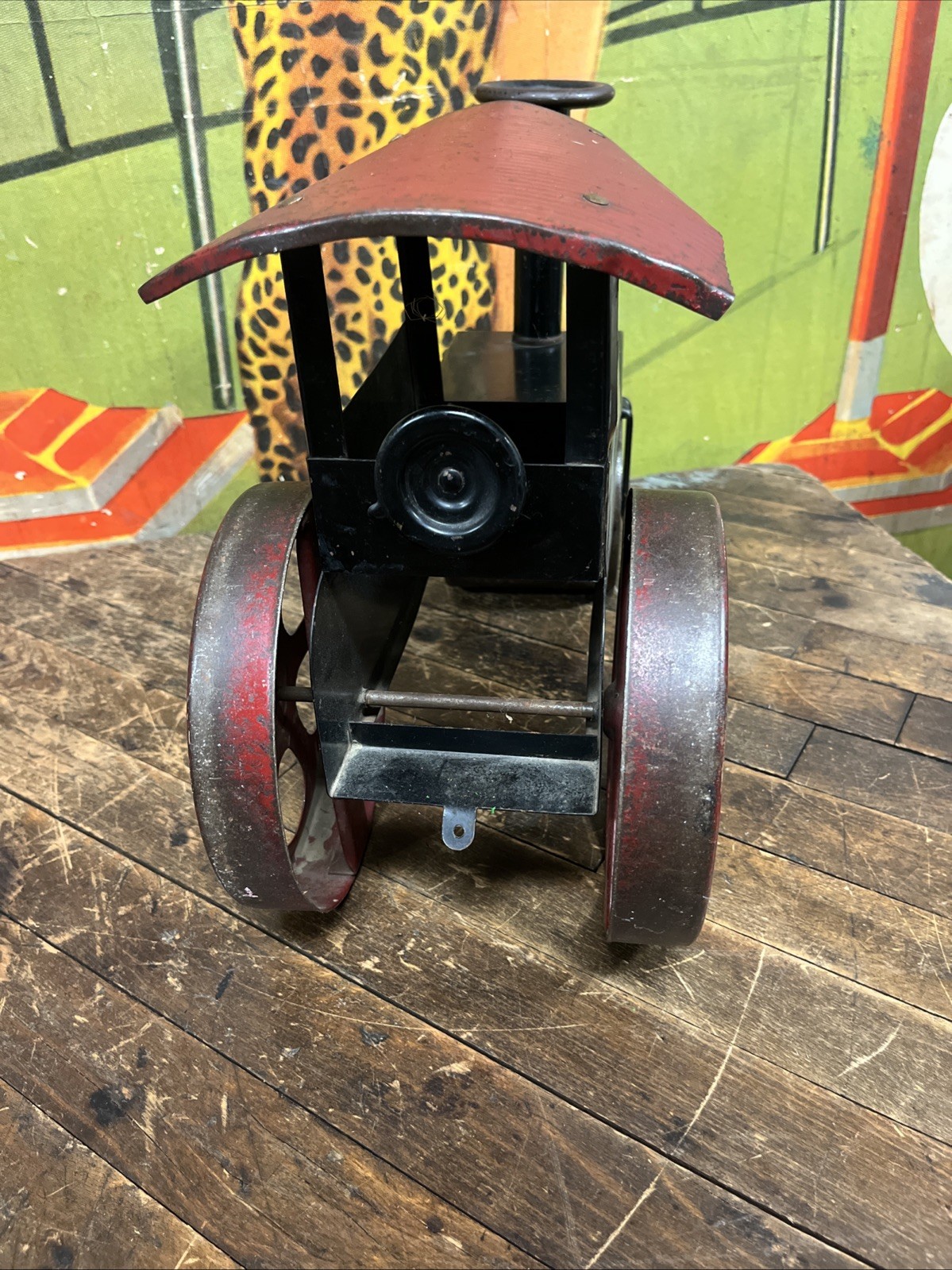 VINTAGE C. 1920 STEELCRAFT RIDE ON STEAM ROLLER CONSTRUCTION KEYSTONE WYANDOTTE