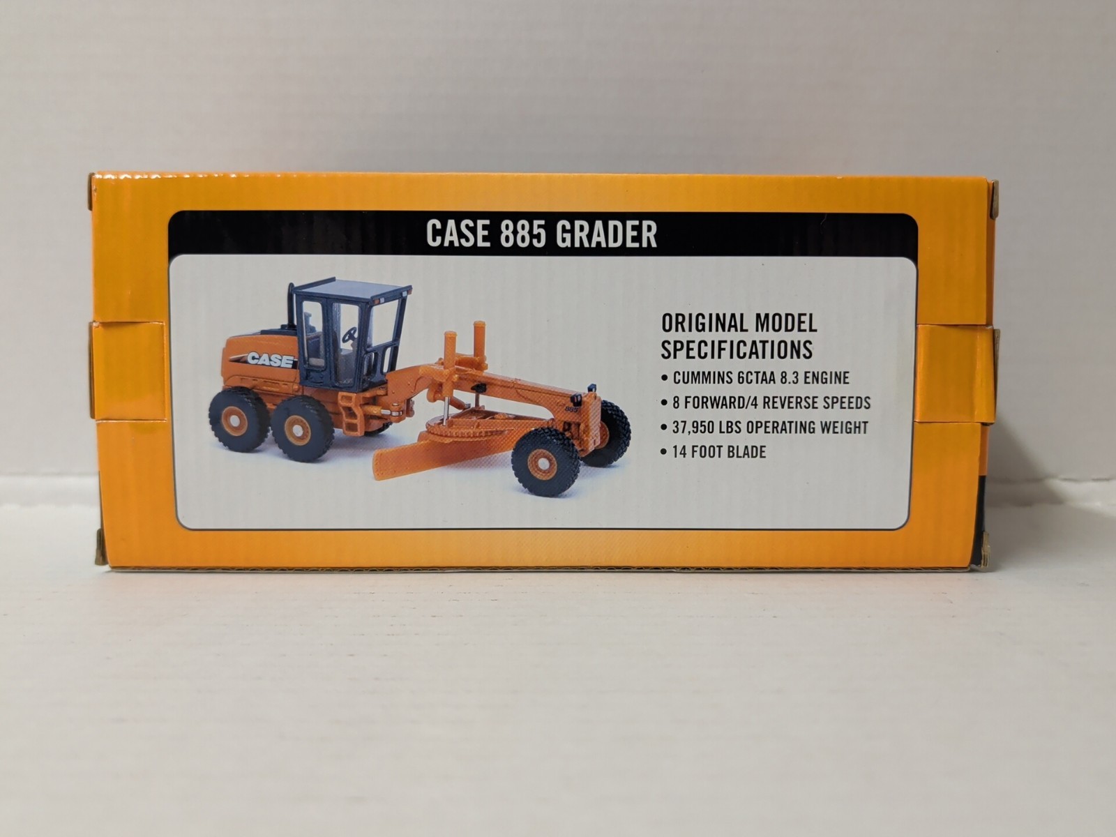 ERTL 1/50 CASE 885 GRADER Die-Cast Metal NIB