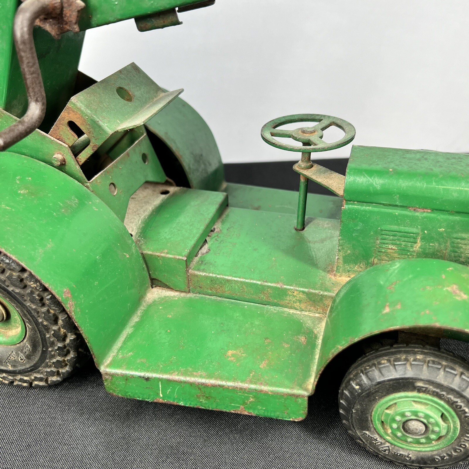 VTG Model Toys Doepke Barber Greene Back Loader Pressed Steel Conveyor