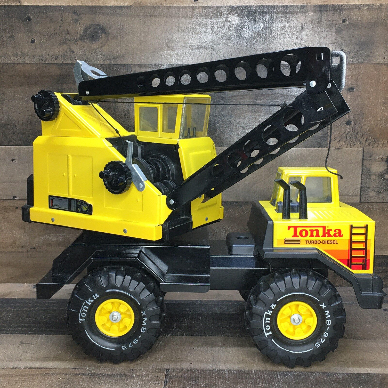 Vintage Tonka Turbo-Diesel Crane 54782 A *Missing Bucket/Scoop* Made In USA*
