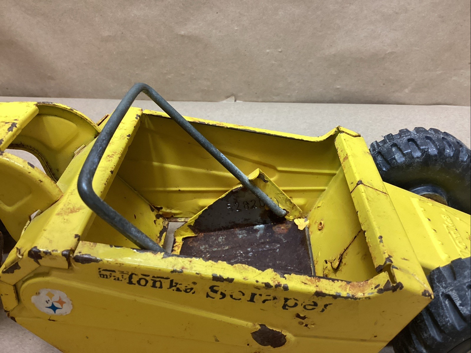 Tonka Mini Mighty Earth Mover Metal Scraper 60s 70s Rough Condition Works
